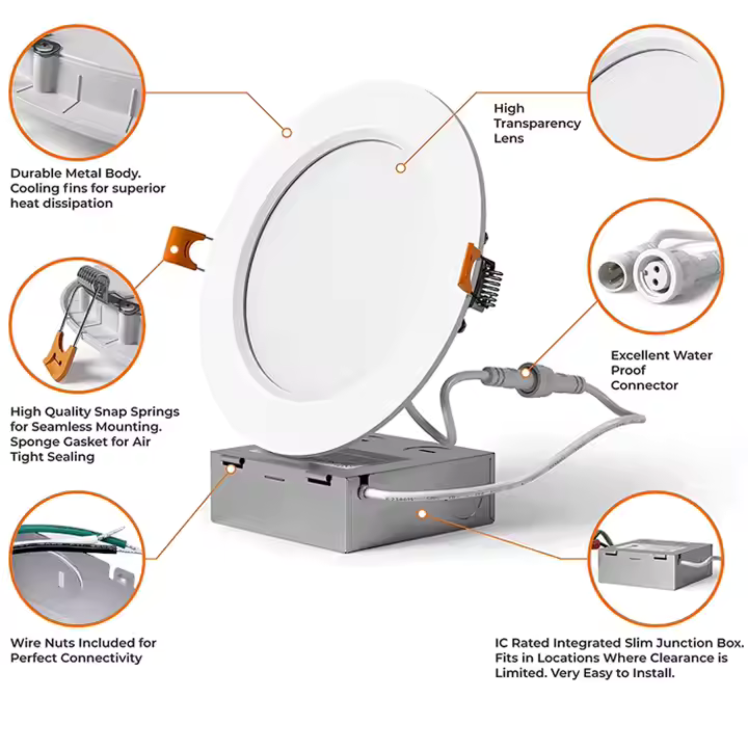 Recessed Slim Wafer Smart Light - RGBW