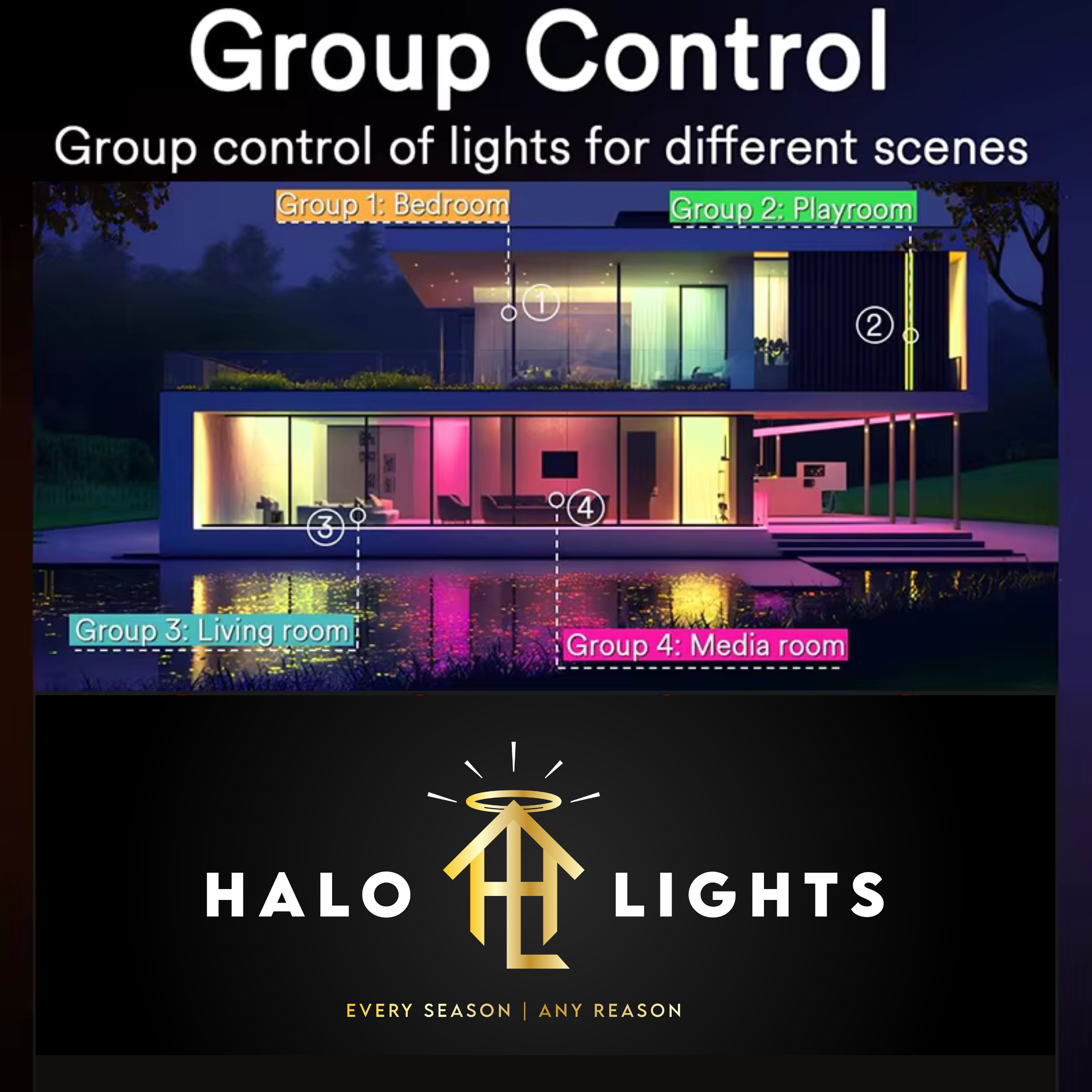 Recessed Slim Wafer Smart Light - RGBW