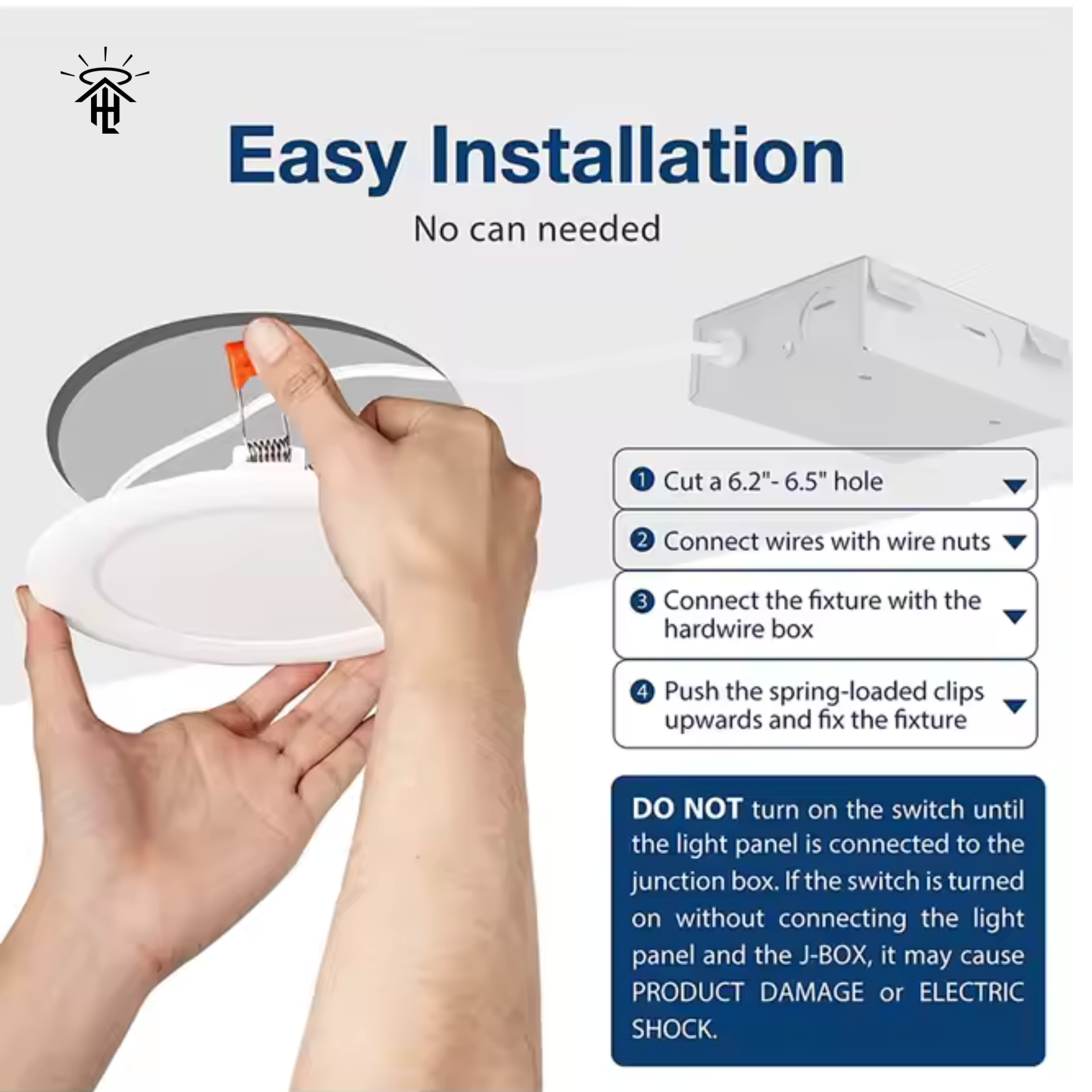 Recessed Slim Wafer Smart Light - RGBW