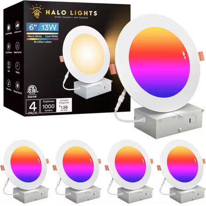 Recessed Slim Wafer Smart Light - RGBW