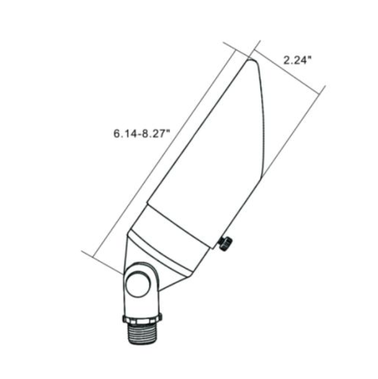 HaloLux 6”x2.4” MR16 Brass Spotlight